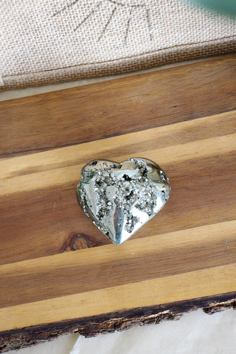 Pyrite Heart - medium