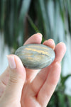 Orange flash Labradorite Palm Stone. 23 Urban. Dubai Crystals. 