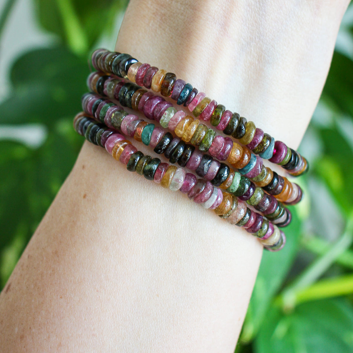 Rainbow Tourmaline Love Bracelet | Jada Jo Jewelry