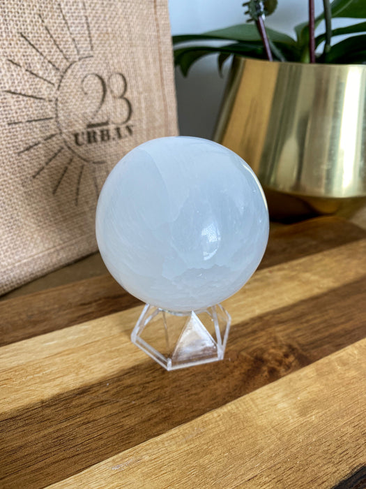 Selenite sphere